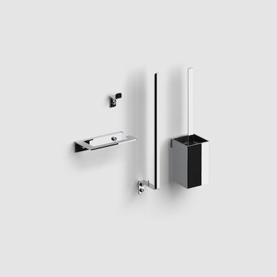 Accesoireset Toilet Clou Fold Chroom