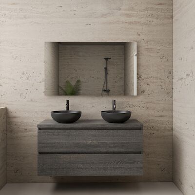 ACTIE BWS Badmeubel | Paris | Frey Oak | 120 cm | met topplaat