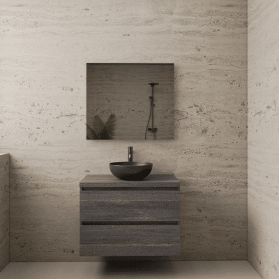 ACTIE BWS Badmeubel | Paris | Frey Oak | 80 cm | met topplaat