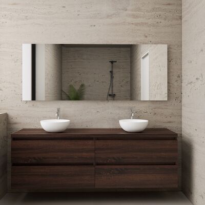 ACTIE BWS Badmeubel | Paris | Sonoma Choco | 160 cm | met topplaat