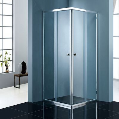 ACTIE BWS Douchecabine | Vierkant 90x90cm | 2 Schuifdeuren | 5mm Helder glas