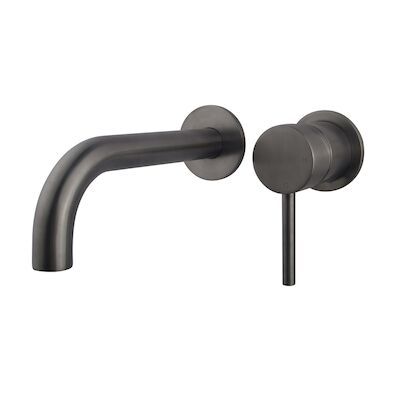 Afbouwdeel Eenhendel Wiesbaden Caral Wastafelkraan Met Coldstart Gunmetal