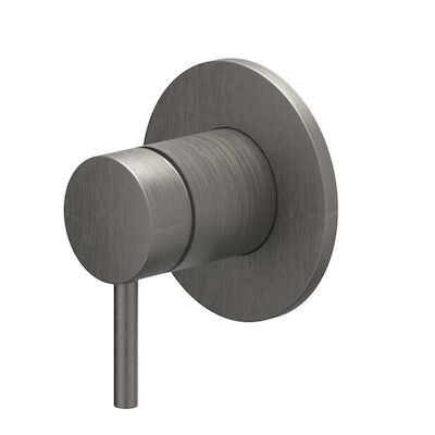 Afbouwdeel IVY Bond Inbouw douchemengkraan Met Ronde Rozet Geborsteld Metal Black PVD