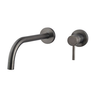 Afbouwdeel Wastafelkraan Wiesbaden Slim Eenhendel Met Coldstart Gunmetal