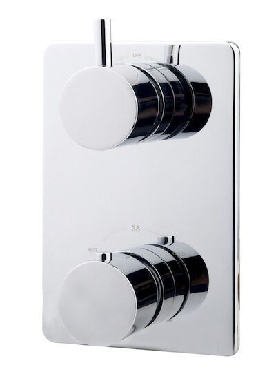 Afbouwdeel Wiesbaden Caral Thermostatisch 2-Weg Chroom