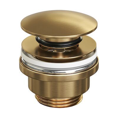 Afvoerplug Brauer Klikwaste Gold Edition Geborsteld Goud