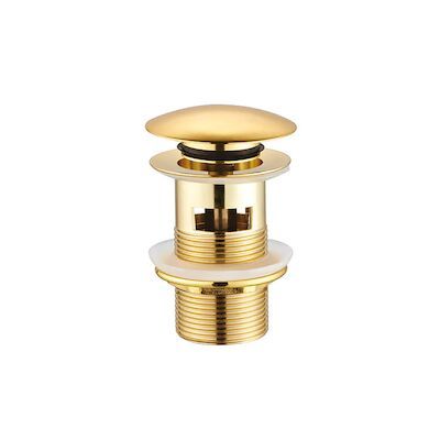 Afvoerplug BWS Design Wastafel Pop Up 76 mm Messing Goud