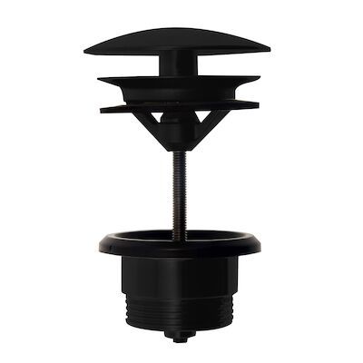 Afvoerplug Lagoo Garda Always Open Messing Mat Zwart