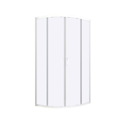 Alibert Douchecabine | Happy | Kwartrond 88-90x185cm | Helder Glas | Wit