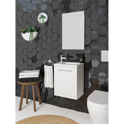 Allibert Belem Pack Fonteinmeubel 40 cm Glanzend Wit