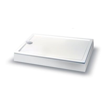 Allibert Douchebak Mantel Fix Alu 90×6 cm Wit