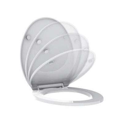 Allibert Toiletzitting 37,5×5,5×44,8 cm Wit