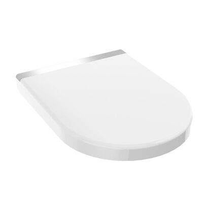 Allibert Toiletzitting Steel Glans Wit