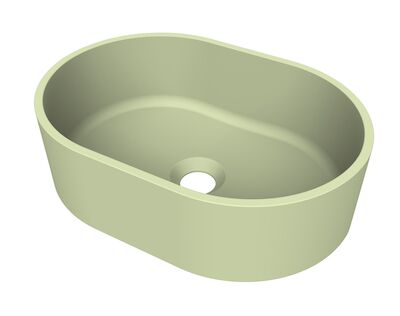 Arcqua Case Opbouw Waskom Ovaal 40×28 Mat Pastel Groen