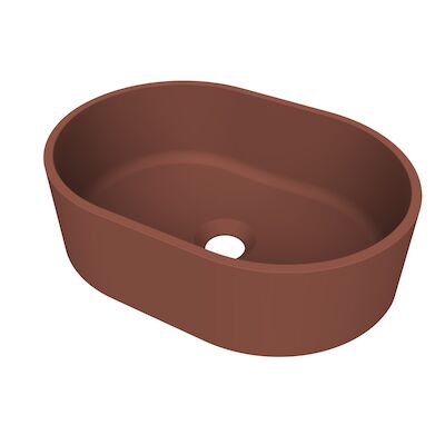 Arcqua Case opbouw waskom ovaal 40×28 mat Terracotta
