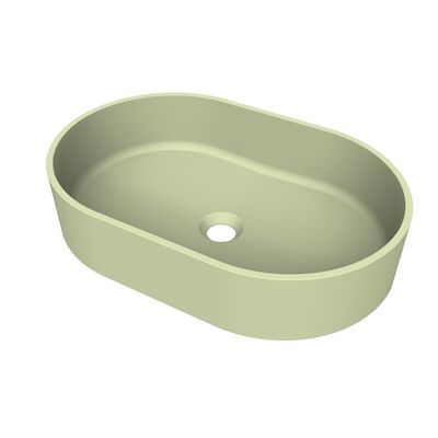 Arcqua Case Opbouw Waskom Ovaal 55×36 Mat Pastel Groen