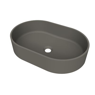 Arcqua Case Opbouw Waskom Ovaal 55×36 Mat Quartz Grijs