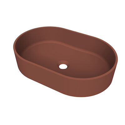 Arcqua Case Opbouw Waskom Ovaal 55×36 Mat Terracotta