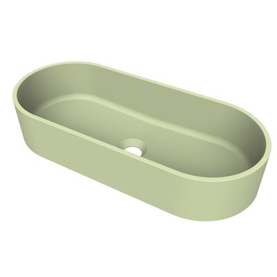 Arcqua Case Opbouw Waskom Ovaal 60×26 Mat Pastel Groen