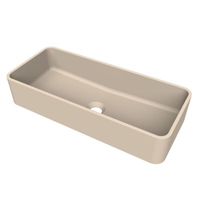 Arcqua Case Opbouw Waskom Rechthoek 60×26 Mat Zand
