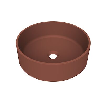 Arcqua Case Opbouw Waskom Rond 40 Mat Terracotta