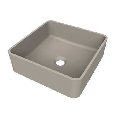 Arcqua Case Opbouw Waskom Vierkant 37×37 Mat Klei