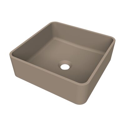 Arcqua Case Opbouw Waskom Vierkant 37×37 Mat Truffel