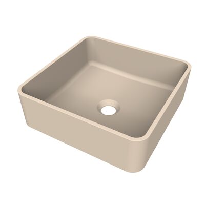 Arcqua Case Opbouw Waskom Vierkant 37×37 Mat Zand