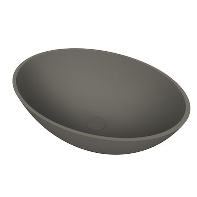 Arcqua Prince Opbouw Waskom Ovaal 49×34 Mat Quartz Grijs