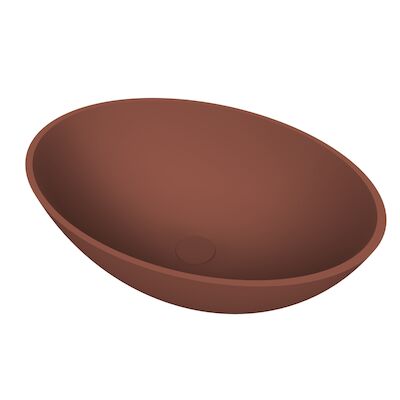 Arcqua Prince Opbouw Waskom Ovaal 49×34 Mat Terracotta