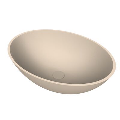 Arcqua Prince Opbouw Waskom Ovaal 49×34 Mat Zand