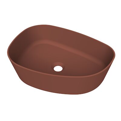 Arcqua Rocker Opbouw Waskom Organisch L 50×37 Mat Terracotta
