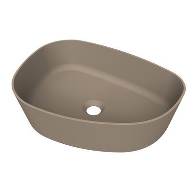 Arcqua Rocker Opbouw Waskom Organisch L 50×37 Mat Truffel