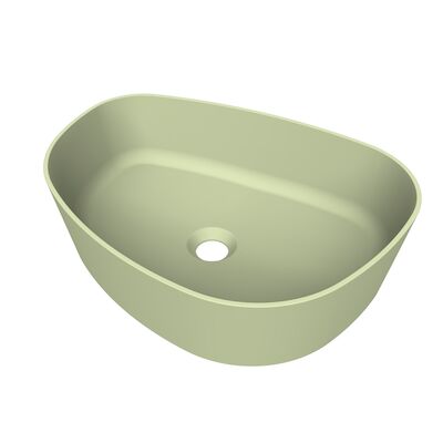 Arcqua Rocker Opbouw Waskom Organisch R 50×37 Mat Pastel Groen