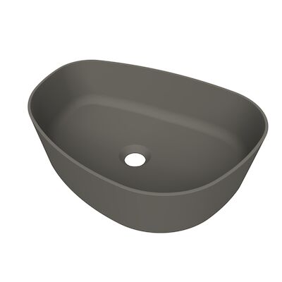 Arcqua Rocker Opbouw Waskom Organisch R 50×37 Mat Quartz Grijs