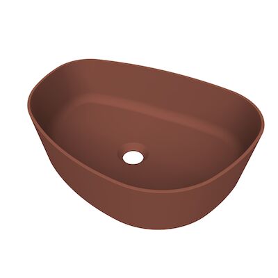 Arcqua Rocker Opbouw Waskom Organisch R 50×37 Mat Terracotta