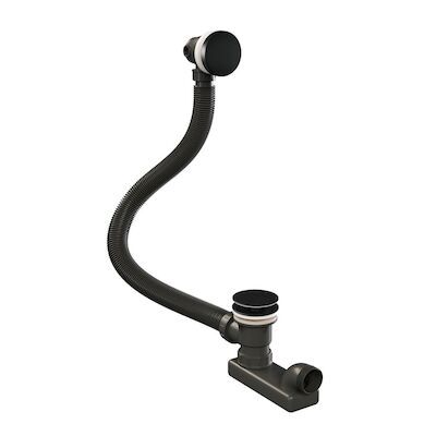 Badafvoer met Overloop Brauer Black Edition Mat Zwart