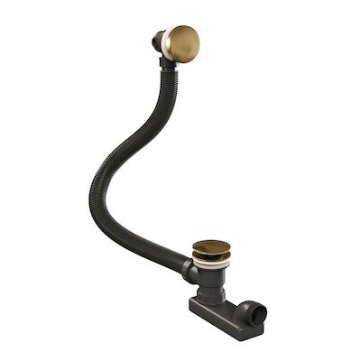 Badafvoer met Overloop Brauer Gold Edition Geborsteld Goud