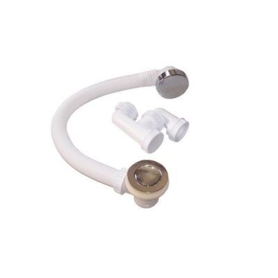 Badafvoer Standaard Allibert Wit PVC Chroom