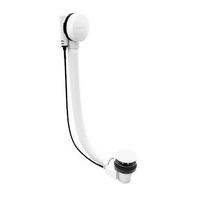 Badafvoercombinatie Polysan Marble met Waste 800 mm Plug 72 mm Wit