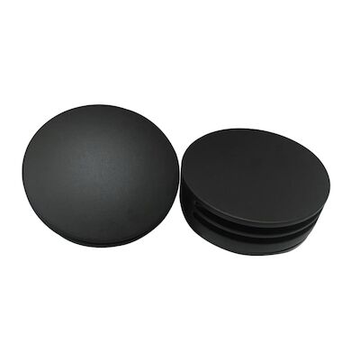 Badafvoerplug Set BWS tbv Badoverloopcombinatie Met Vulfunctie Rond Mat Zwart