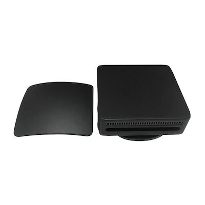 Badafvoerplug Set BWS tbv Badoverloopcombinatie Met Vulfunctie Vierkant Mat Zwart