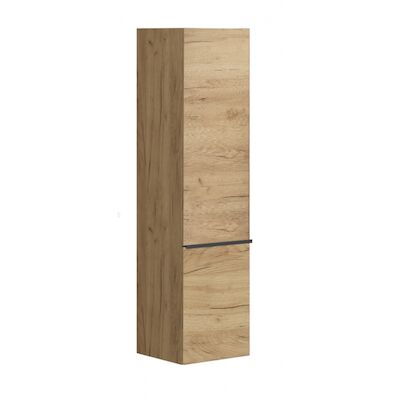 Badkamerkast Allibert Santiago Kolom 2 Deurs Soft Close Eiken Halifax 40x156x37 cm