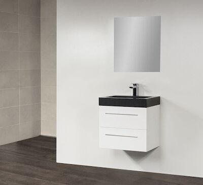 Badkamermeubel Exclusive Black Spirit 60 cm Wit