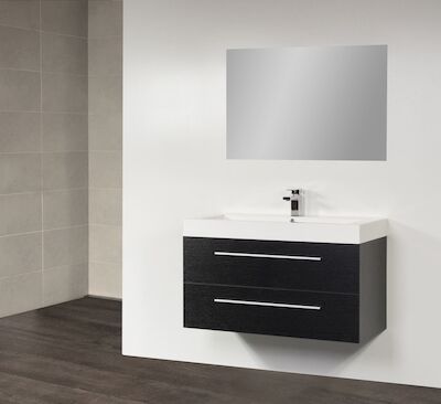 Badkamermeubel Exclusive Florence 100 cm Black Wood
