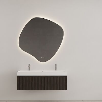 Badkamermeubel Gliss Design Timotheus 120 cm Charcoal (Keuze Wastafel)