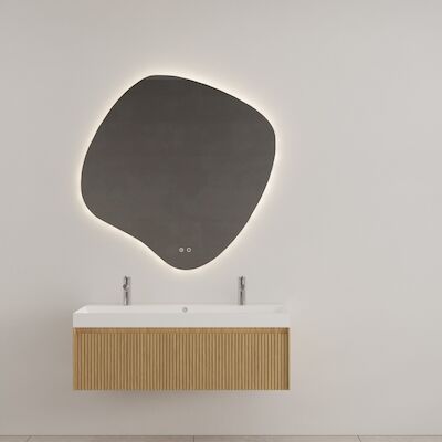 Badkamermeubel Gliss Design Timotheus 140 cm Pure (Keuze Wastafel)