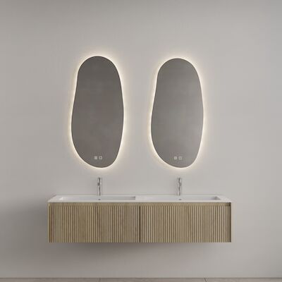 Badkamermeubel Gliss Design Timotheus 200 cm Corn Silk (Keuze Wastafel)