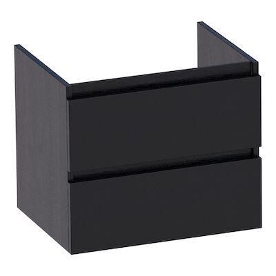 Badkamermeubel Sanitop Solution 60 cm Black Wood Zwart