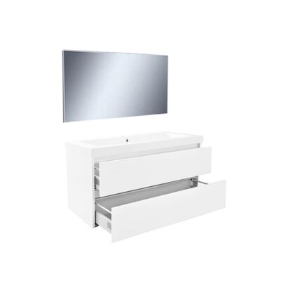 Badkamermeubel Wiesbaden Vision 100×46 Wit (2 laden)